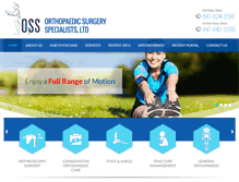 Tablet Screenshot of orthopaedicsurgeryspecialists.com